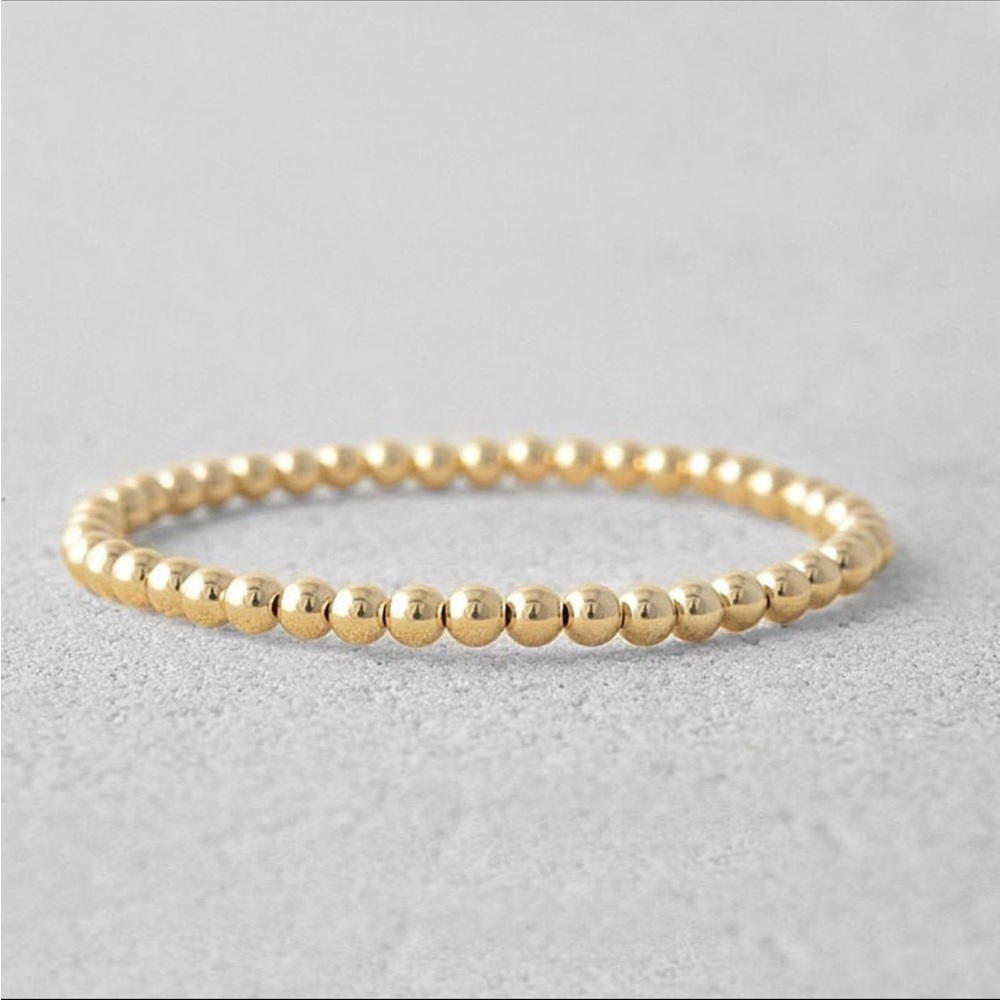 4mm 14K gold filled bracelet non tarnishing